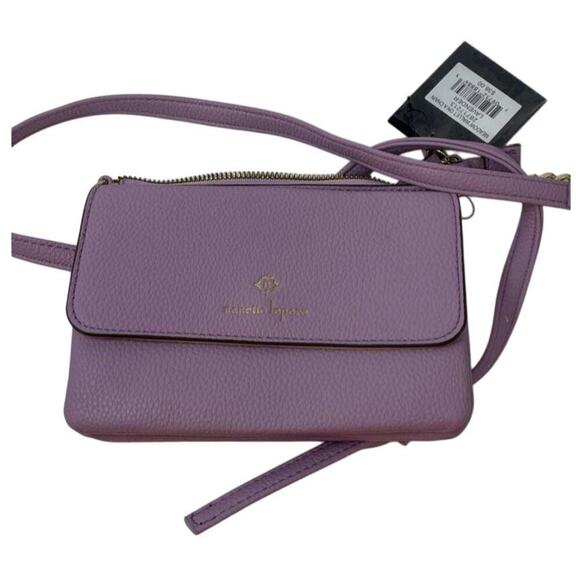 Nanette Lepore Handbags - Nanette Lepore Womens Purple Leather Adjustable Strap Crossbody Purse‎ With Tags